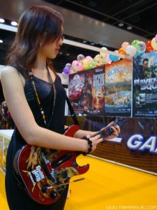 Guitar Hero 5 I play the guitar by tapping because I'm cool like that (aka I cannot strum).