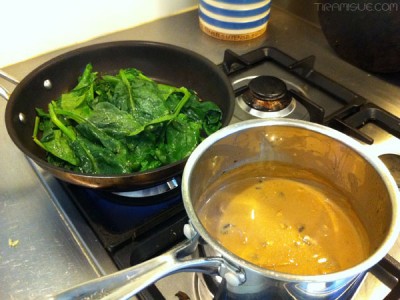 Spinach and Mushroom